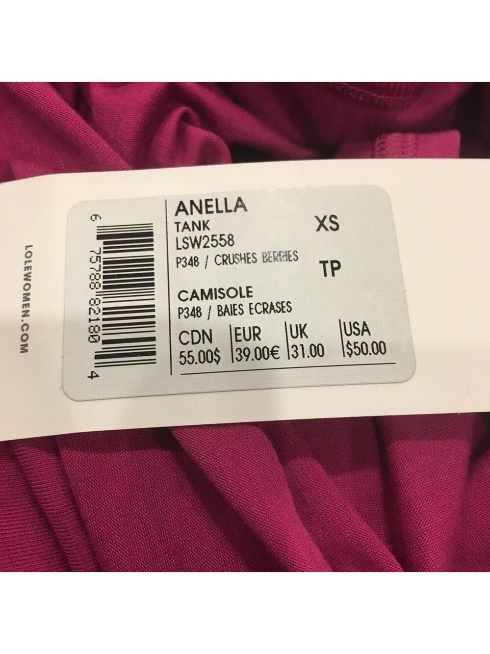 Nwt Lole Anella Sleeveless Pink Sport Tank Top - Picture 6 of 6
